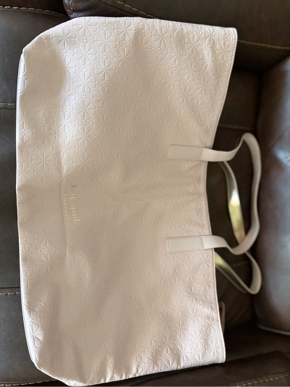 kate spade Blush Pink Embossed Floral Tote